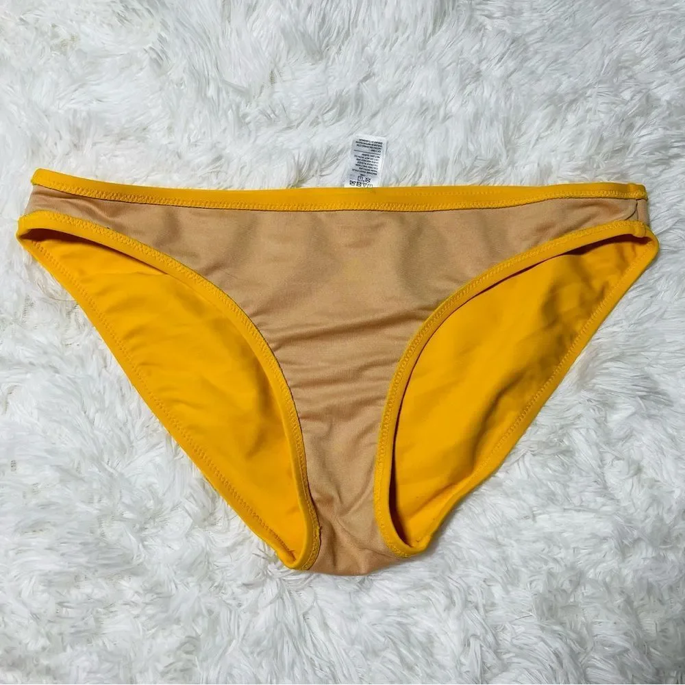 Old Navy Hipster Low Rise Bikini Bottom M Mustard‎ Yellow